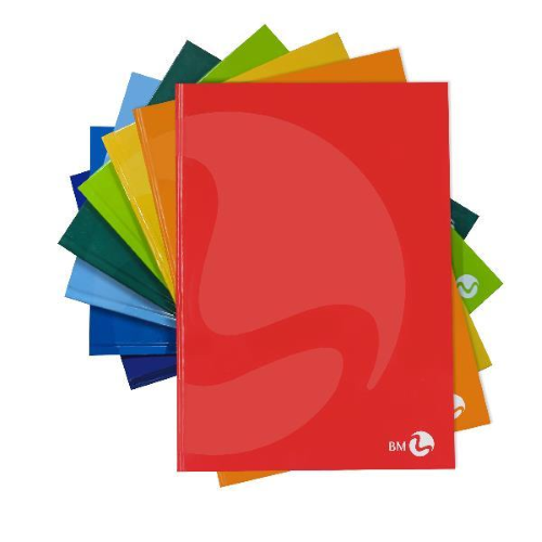 BE MORE CARTONATO COLOR QUADERNO MAXI COLLATO 80GR 210X297 mm A4 96 FOGLI A QUADRETTI 0Q COLORI ASSORTITI CONF 5 Pz.